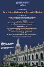 Rector Planchart participa hoy en foro De la Universidad real a la Universidad posible