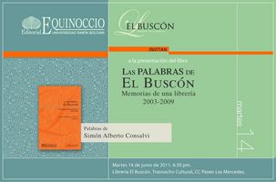 Equinoccio y El Buscón presentan las memorias de una librería