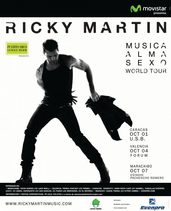 Entradas del concierto de Ricky Martin para comunidad uesebista se venderán el jueves
