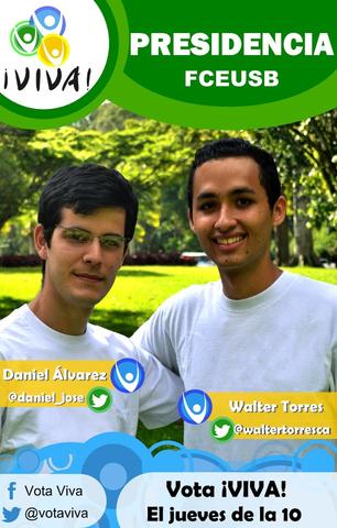 Daniel Álvarez y Walter Torres presidirán la FCE USB en el período 2012-2013