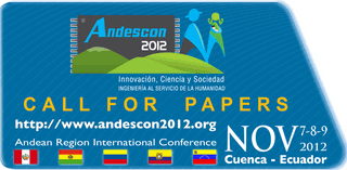 Hasta el 27 de julio se podrán presentar artículos para Andescon IEEE 2012