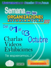 Semana de las Organizaciones Estudiantiles del 1 al 3 de octubre