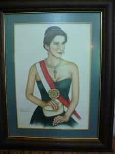 La pintura de Manuela Sáenz que hizo Jacinto Ruiz se inspiró en una reina de belleza.