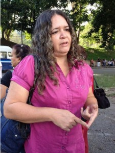 Lilian Ochoa, de la Unidad de Gestión de Información de Apoyo Técnico de Capital Humano.