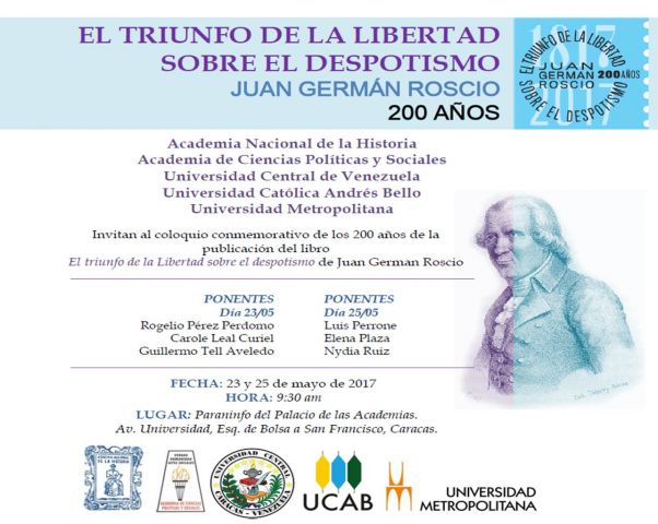 200 años de El triunfo de la Libertad sobre el despotismo de Juan Germán Roscio