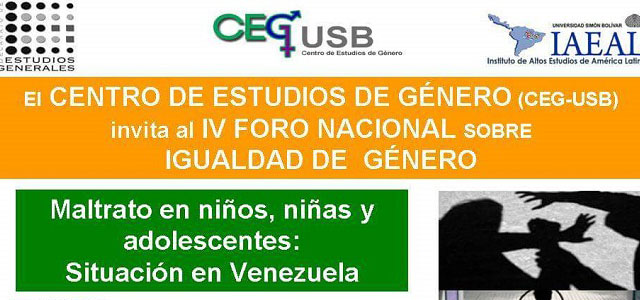 Foro nacional sobre igualdad de género abordará el maltrato infantil en Venezuela