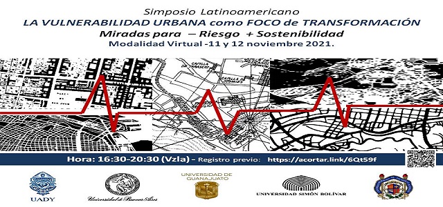 Simposio La vulnerabilidad urbana como foco de transformación será 11 y 12 de noviembre