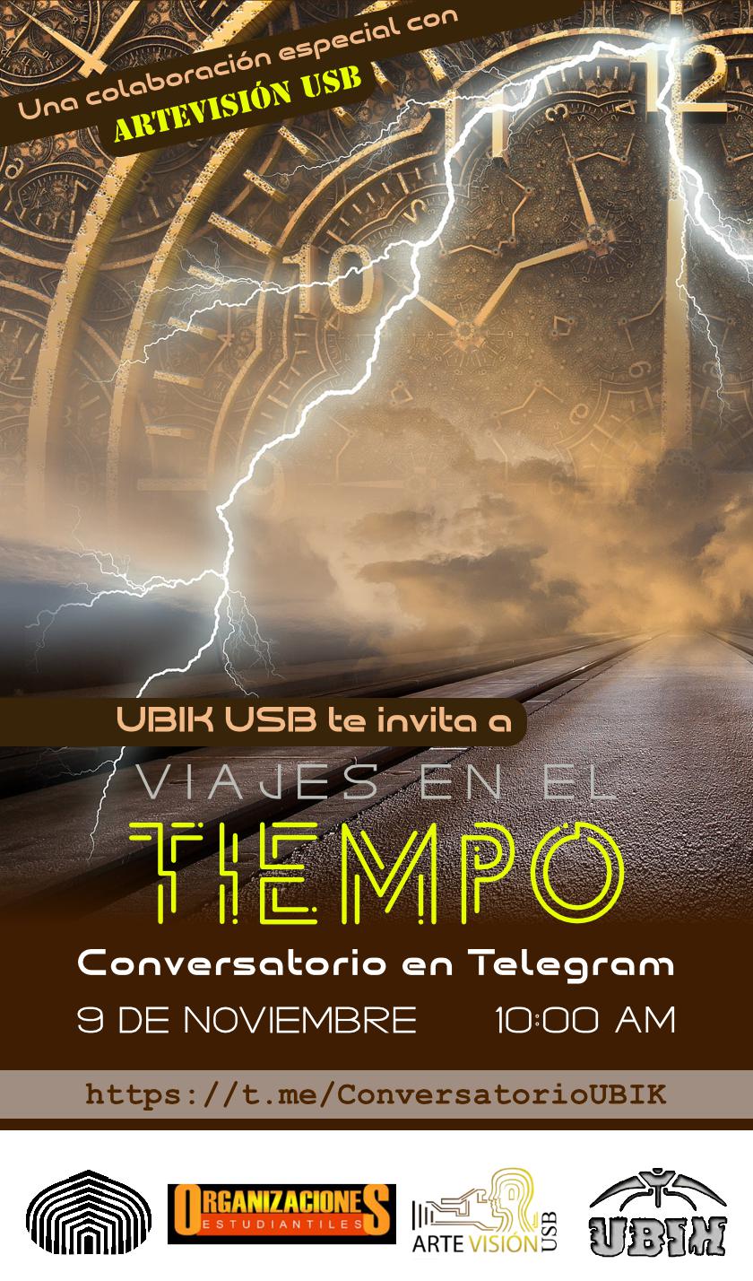 Conversatorio Viajes en el tiempo de Ubik USB disponible en versión podcast